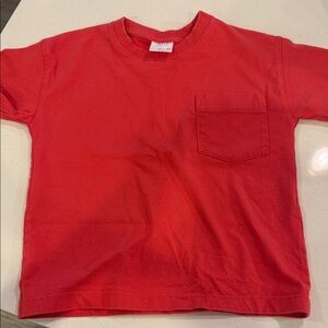 Zara Red Kids T-Shirt with Pocket
